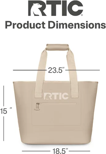 Vista 6 de Bolsa tote ultrarresistente RTIC, impermeable para playa, piscina, toalla, compras, de gran capacidad, resistente a perforaciones, grande