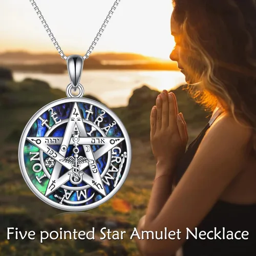 Vista 6 de CUPENDA Collar de plata de ley con colgante de zorroserpienteunicorniobúho en la lunaconejocaballo, joyería de regalo para mujeres, mamá, hermana