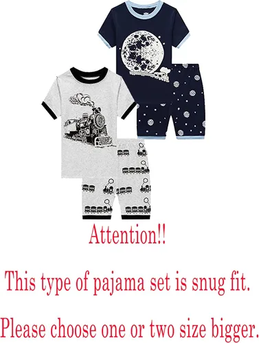 Vista 2 de Pijama Family Feeling para niño, conjunto de pijama con short, 100% algodón