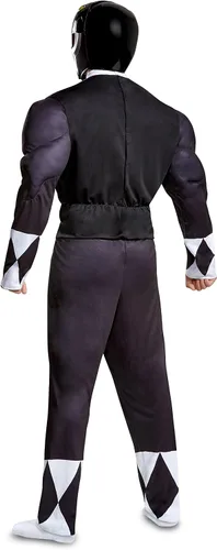 Vista 2 de Disguise Disfraz clásico de Ranger negro para hombre Multicolor