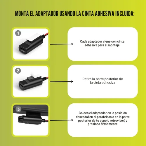 Vista 5 de Adaptador de alimentación para cámara de tablero Dongar (tipo A de 12 pines) - Compatible con Tacoma (15-23), Select Highlander, Tundra, Sienna