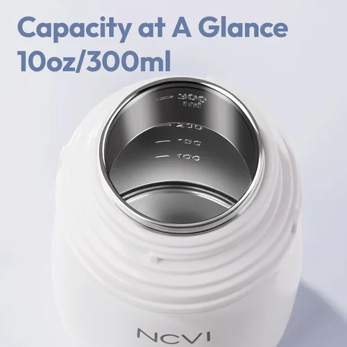 Vista 4 de NCVI Botella de agua para niños pequeños, de acero inoxidable, taza para Azul