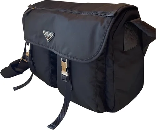 Vista 2 de Prada 1BD738 - Bolso bandolera unisex de nailon, color negro