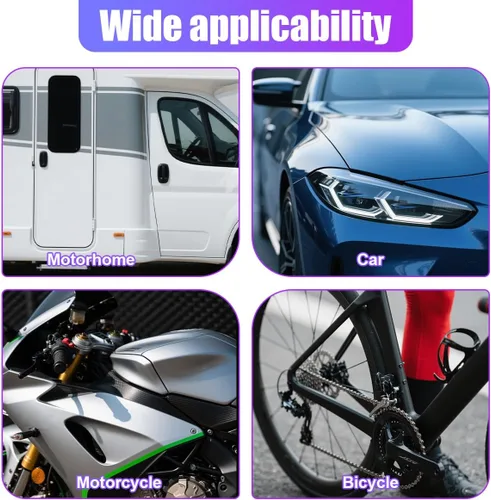 Vista 4 de YoRise 8 unidades TR412 Vástagos de válvula de neumático sin cámara, Kit de vástagos de válvula automotriz de goma de montaje rápido resistente