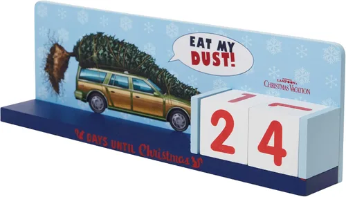 Vista 4 de Department 56 National Lampoon's Christmas Vacation The Griswold Family Car Eat My Dust Calendario de cuenta regresiva de Adviento, 3.75 pulgadas