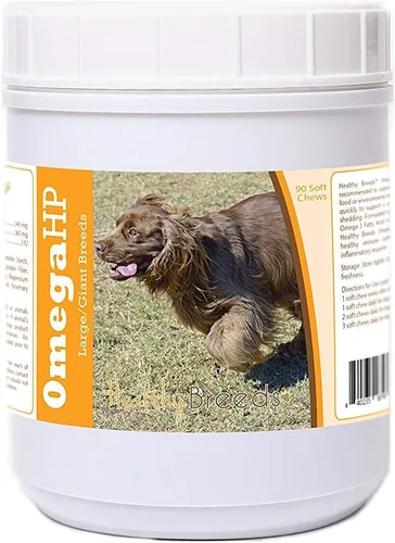 Vista 216 de Healthy Breeds Affenpinscher Omega HP - Masticables suaves para piel y pelaje, 60