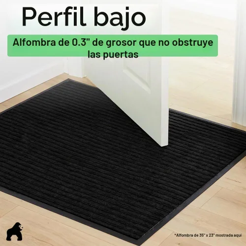 Vista 9 de GORILLA GRIP Traffic Guard - Tapete resistente para interiores y exteriores Negro