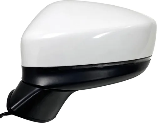 Vista 17 de Espejo lateral del conductor Spieg para Mazda CX-5 2017-2024 con monitoreo de punto ciego BSM, ajuste eléctrico, calefactado, luz de señal de giro