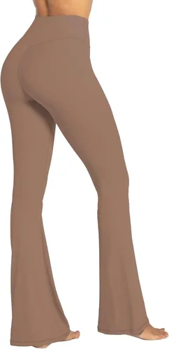 Vista 20 de Sunzel - Leggings acampanados para mujer, con control de abdomen, cintura cruzada y pierna ancha