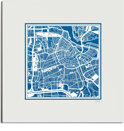 Vista 60 de O3 Design Studio Mapa de corte de papel de París, color negro mate, 20 x 20 pulgadas, arte en papel