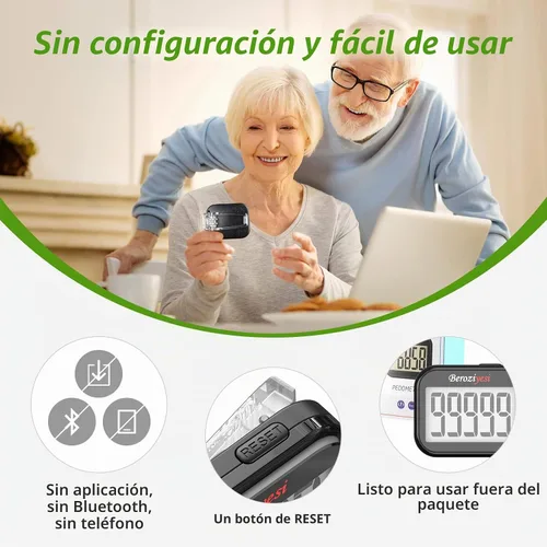 Vista 4 de 3D Pedometer for Walking, Simple Step Counter for Walking Accurate Pedometers for Steps with Removable Clip and Lanyard, Step Tracker with Large