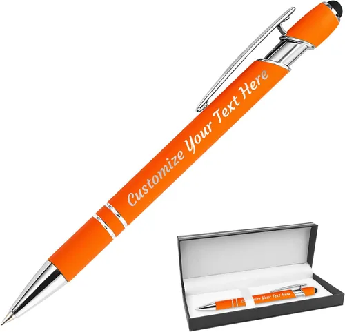 Vista 74 de 12 bolígrafos personalizados a granel, bolígrafos personalizados con grabado personalizado con nombre o texto, regalo ideal de aniversario