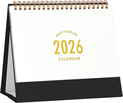 Vista 12 de Calendario de escritorio grande 2026, calendario mensual de escritorio de 9.9 x 8.7 pulgadas de pie desde ahora hasta diciembre de 2026, calendario