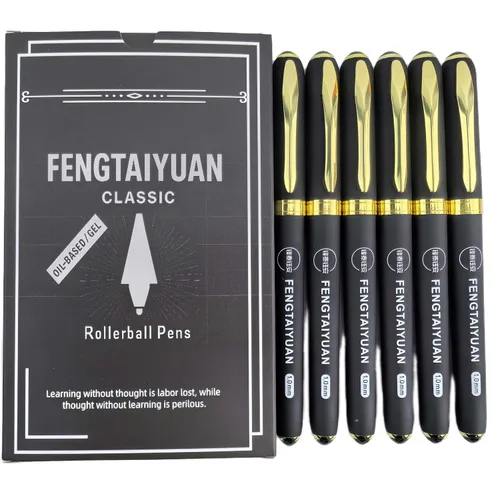 Vista 11 de Fengtaiyuan 10P18Pro, bolígrafos de tinta de gel, tinta negra, punta gruesa de 0.039 pulgadas, bolígrafos de escritura, suaves, paquete de 18