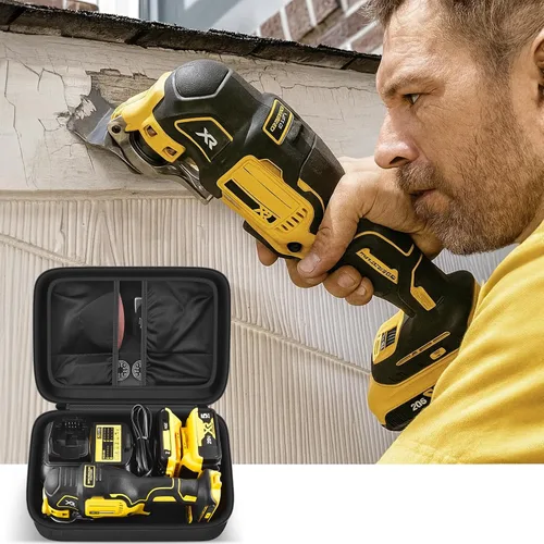Vista 8 de PAIYULE - Funda oscilante para herramientas DEWALT DCS356B/DCS354B, solo caja Hard EVA Shell, Custom-Fit Storage, Blade Organizer and Room for Two