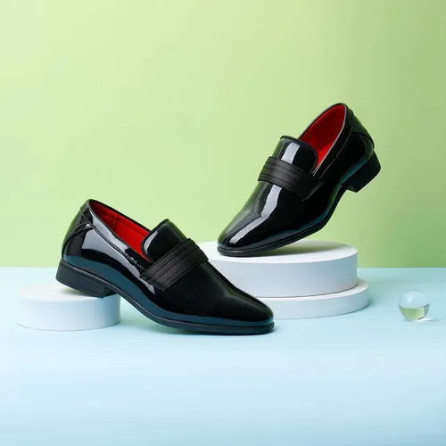 Vista 8 de Bruno Marc Zapatos de esmoquin formales para niño, mocasines sin cordones