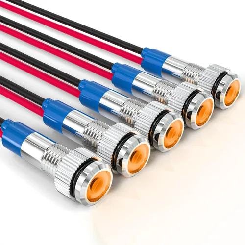 Vista 14 de GASHER Luz indicadora de ahorro de energía LED colorida de 5PCS 12V 20mA Colorido