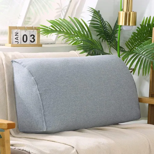 Vista 11 de YURRO Cómodo cojín de respaldo para sofá de 2/3/4 plazas, almohada larga de lectura para cabecero, almohada grande con respaldo de cabecera con Azul