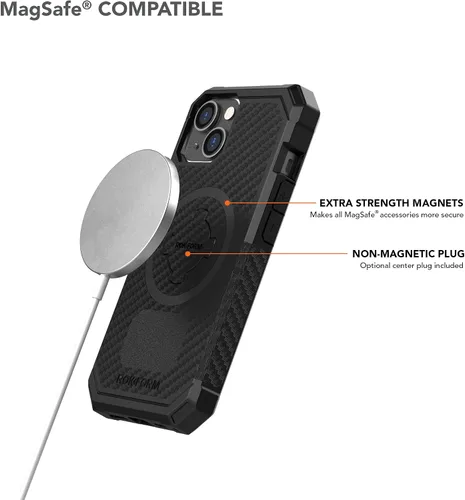 Vista 4 de Rokform - Funda para iPhone 14, Serie Rígida, Magnética Dual, Cubierta para iPhone con RokLock de Bloqueo Giratório, Equipo Protector para Apple