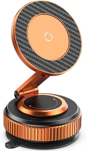 Vista 8 de Jononser Soporte de teléfono de succión para salpicadero/parabrisas de automóvil, soporte magnético ajustable de 360° para automóvil, soporte