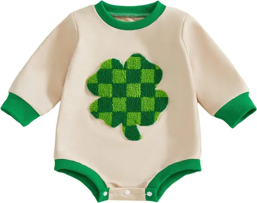 Vista 14 de VISGOGO Mameluco de gran tamaño para bebé recién nacido, ropa neutra Beige-aunties Bestie