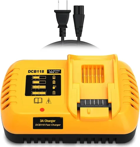 Vista 9 de Cargador rápido de 4 puertos de repuesto para Dewalt 12v/20v Max 20v/60v Multi cargador de batería, cargador de batería DCB104