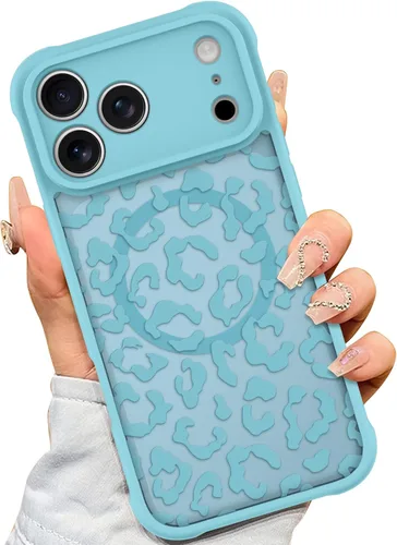 Vista 19 de AIGOMARA - Carcasa magnética para iPhone 11, diseño de leopardo negro
