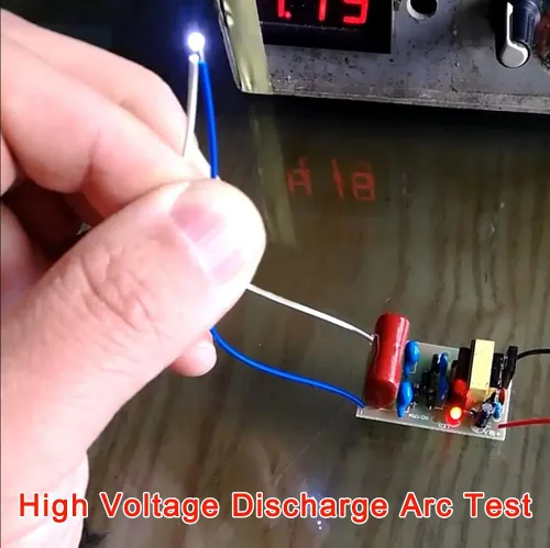 Vista 7 de 2 piezas DC-DC 3V-4.2V 3.7V a 1500V-2000V 1800V Módulo generador de alto voltaje Módulo de impulso de pulso de arco Booster DC-DC Step Up Power Board