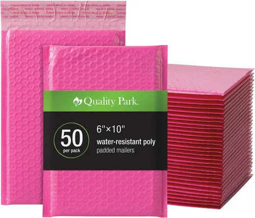 Vista 15 de Quality Park - Sobres de burbujas, sobres de envío de 4 x 8, autoadhesivos, sobres acolchados pequeños negros, cierre de tira adhesiva Redi-Strip