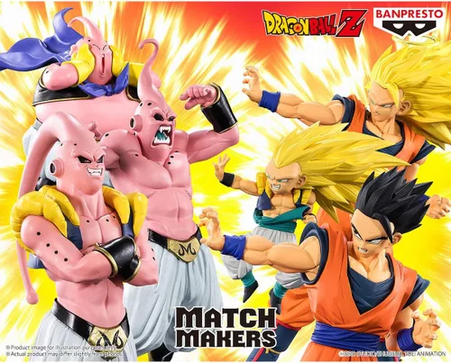 Vista 8 de Banpresto - Dragon Ball Z - Super Saiyan 3 Gotenks (vs Majin Buu) Figura de Match Makers