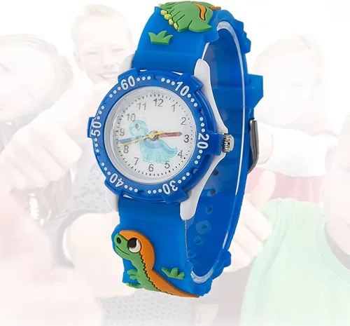 Vista 5 de Child's love Relojes para niños, relojes de dibujos animados 3D para uso diario, relojes impermeables para niños, regalos para niños de 3 a 12 años