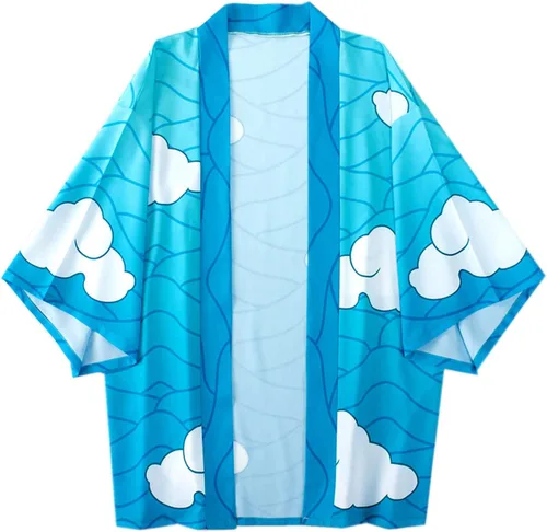 Vista 9 de Capa de protección solar suave para adultos, estilo kimono, disfraz de cosplay