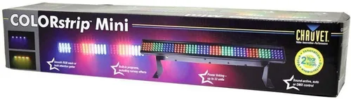Vista 3 de Chauvet COLORSTRIP MINI LED Multicolor DJ Light Bar Efecto Color Tiras de Color+Bolsa