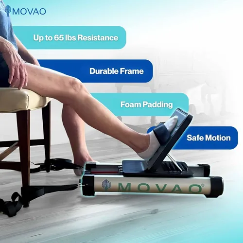 Vista 9 de Mini máquina de prensa de piernas en la cama para rehabilitación Entrenador de fuerza de piernas de bajo impacto para recuperación neurológica