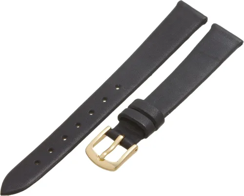 Vista 4 de Hadley-Roma Women's Genuine Leather Strap Watchband Negro