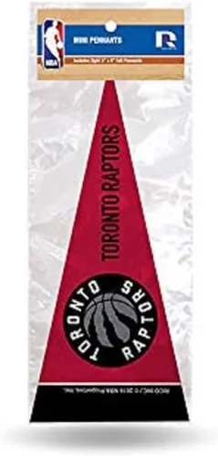 Vista 5 de Rico Industries NBA - Juego de mini banderines de fieltro de 4 x 9 pulgadas (incluye 8 piezas)