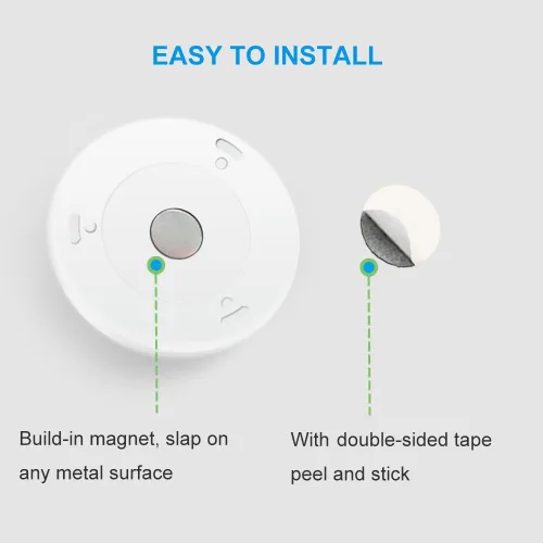 Vista 7 de AMIR Luz con sensor de movimiento mejorada de 3.15 pulgadas para interiores, inalámbrica, funciona con pilas, luces LED nocturnas adhesivas