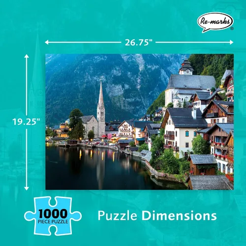 Vista 3 de Re-Marks Rompecabezas de Austria, rompecabezas grande de 1000 piezas para todas las edades