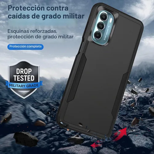 Vista 6 de Funda para Moto G Stylus 5G 2022, con Protector de Pantalla, [Probada contra Caídas de Grado Militar] Funda Protectora de Servicio Pesado Resistente