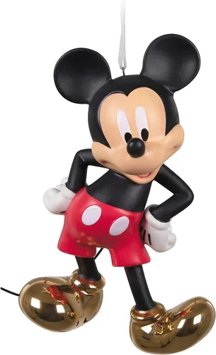 Vista 7 de Hallmark Keepsake Adorno de Navidad de plástico 2022, Disney Mickey Mouse Ahoy, ¡allí! Steamboat Willie