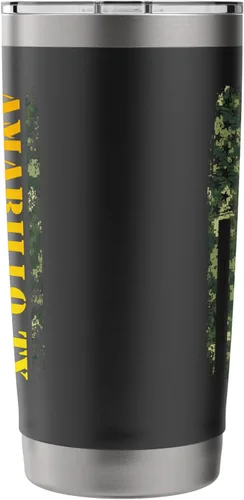Vista 2 de Amarillo Texas Camouflage Usa Flag Stainless Steel Insulated Tumbler