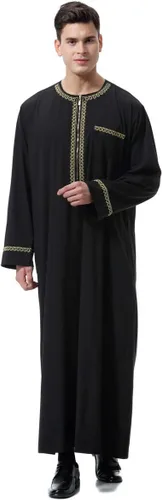 Vista 14 de Ropa musulmana para hombre, bata de caftán duradera, vestido largo de Dubai, ropa étnica, 1 bata suave