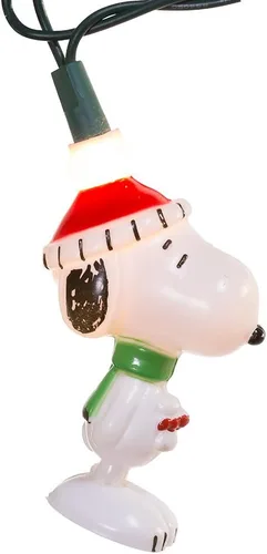 Vista 6 de Kurt Adler - Juego de luces Peanuts Snoopy de 11 pies y 10 luces