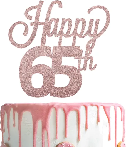 Vista 17 de LINGTEER - Decoración para pastel con texto "Happy Birthday 100", color negro
