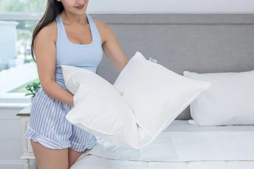 Vista 6 de Almohada similar a las almohadas supremas de conformidad con las noches de descanso descontinuadas para dormir, tamaño estándar