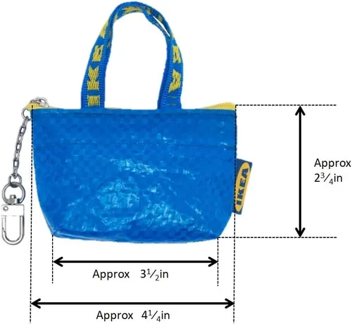Vista 5 de KNOLIG - Bolsa para llaves y monedas (3 unidades), color azul