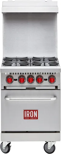Vista 2 de Iron Range Rango IR-4B, 24" 150,000 BTU, Acero Inoxidable