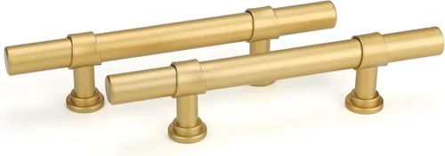 Vista 8 de Goldenwarm Paquete de 25 Tiradores Negros para Gabinetes de 3 Pulgadas Manijas para Gabinetes de Cocina Negras Manijas de Cajón Negras Tiradores