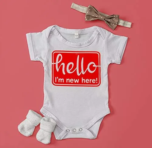 Vista 8 de Cricut Baby Bodysuit Blank, DIY Custom Baby Onesie