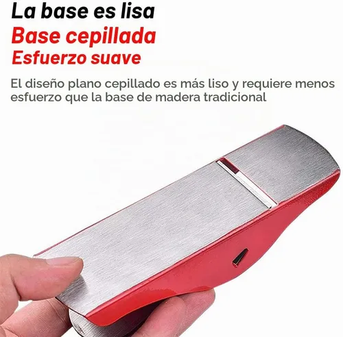Vista 4 de Mini cepilladora de madera ajustable de 3-1/2 pulgadas, mini cepilladora de mano para carpintería, plano de bloque, avión de mano pequeño